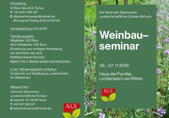 Einladung Weinbauseminar 2019